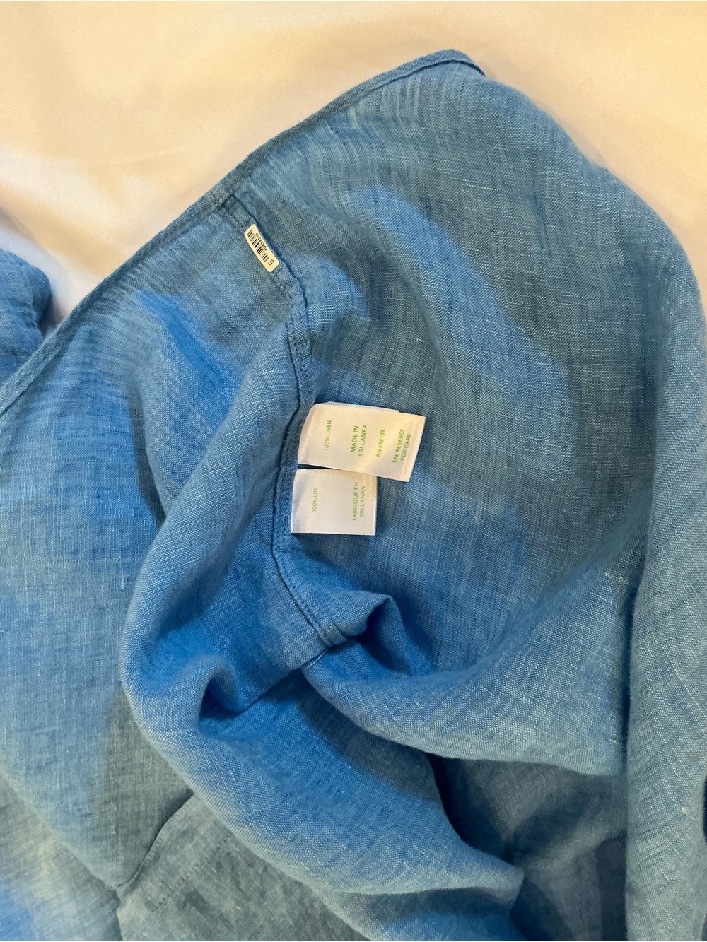 Lilly Pulitzer Sea View Button Down Linen Top View 3